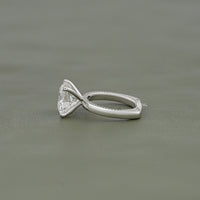 Round Cut Euro Shank Channel Set Diamond Ring