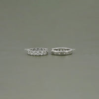 Round Lab Grown Diamond In-Out Hoop Earrings