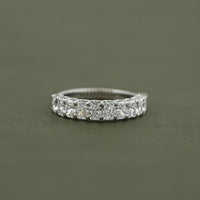 Radiant Diamond Half Eternity Wedding Band