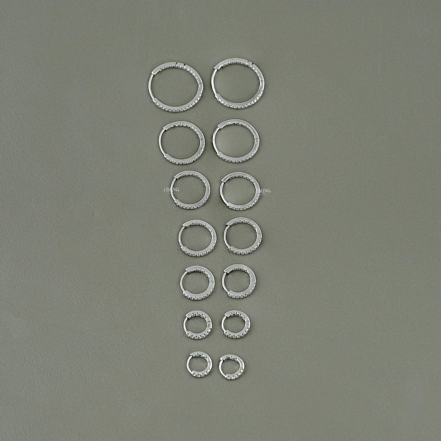 Round Moissanite In-Out Hoop Earrings