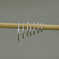 Round Moissanite In-Out Hoop Earrings