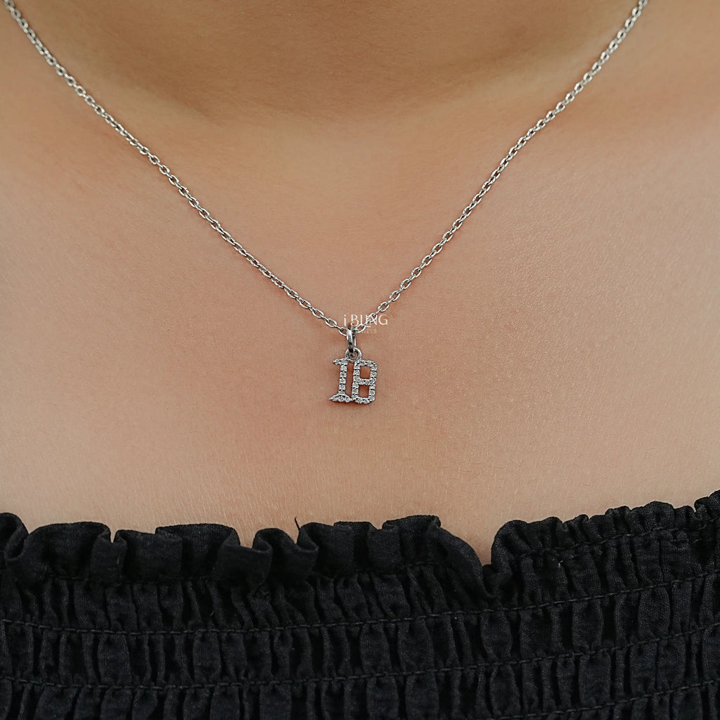 Round Cut Lab Grown Diamond Charm Pendant