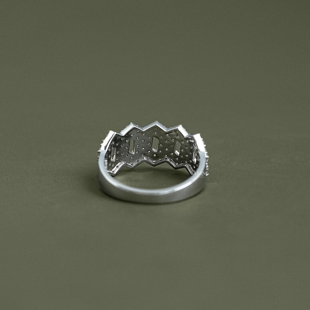 Hip Hop Lab Diamond Cuban Link Ring