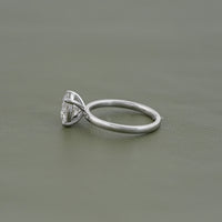 Round Lab Diamond Solitaire Engagement Ring