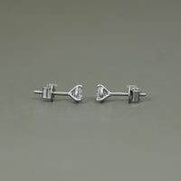 Round Cut Lab Diamond Solitaire Stud Earrings