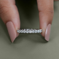Round Lab Diamond Stackable Wedding Band