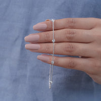 Lab Grown Round Diamond Station Chain Bracelet