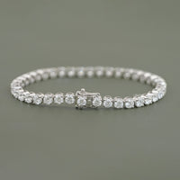 3.80 MM Round Lab Diamond Tennis Bracelet