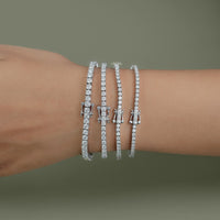 Round Moissanite Tennis Bracelet