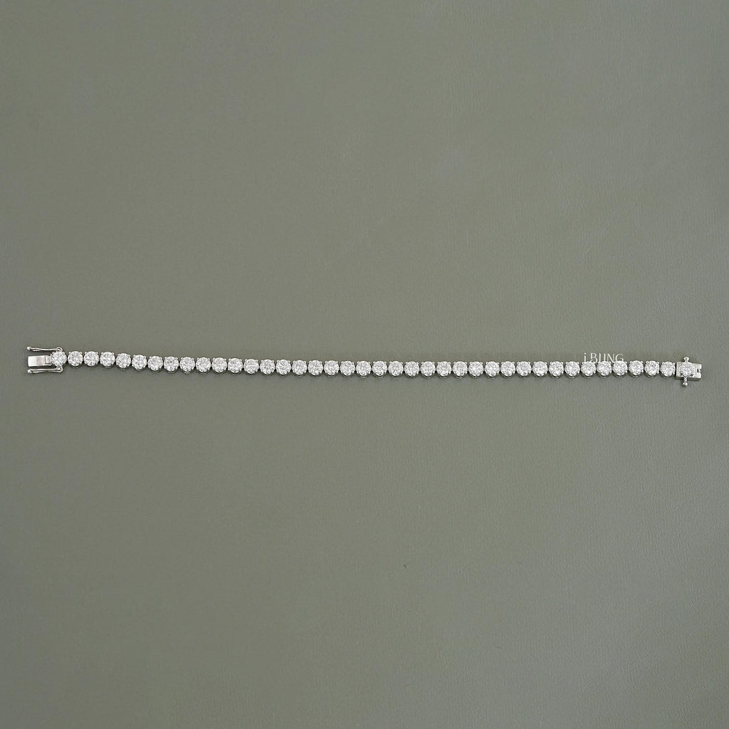 3.70 MM Round Lab Diamond Tennis Bracelet