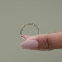 Round Cut Lab Diamond Distance Band