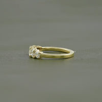 Round Lab Grown Diamond Five Stone Engagement Ring