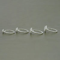 Round Moissanite Halo Engagement Ring