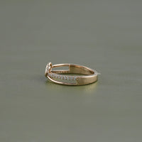 Round Cut Lab Grown Diamond Knot Wedding Band