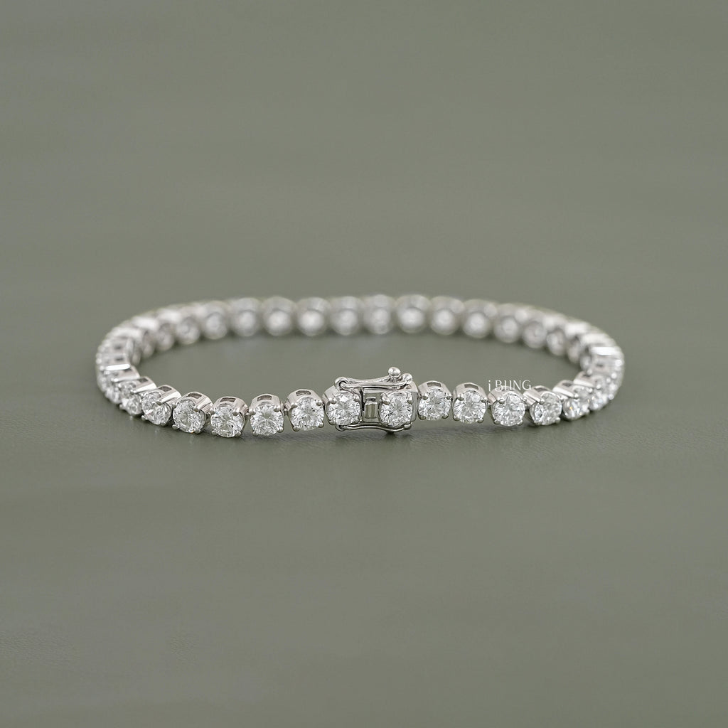 4.00 MM Round Diamond Tennis Bracelet