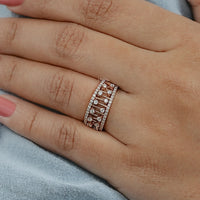 Double Row Round Diamond Band