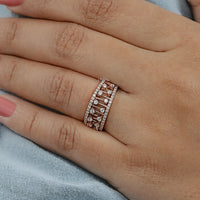 Double Row Round Diamond Band