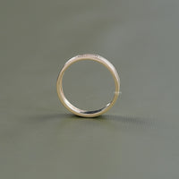 Round Lab Diamond Men's Wedding Band