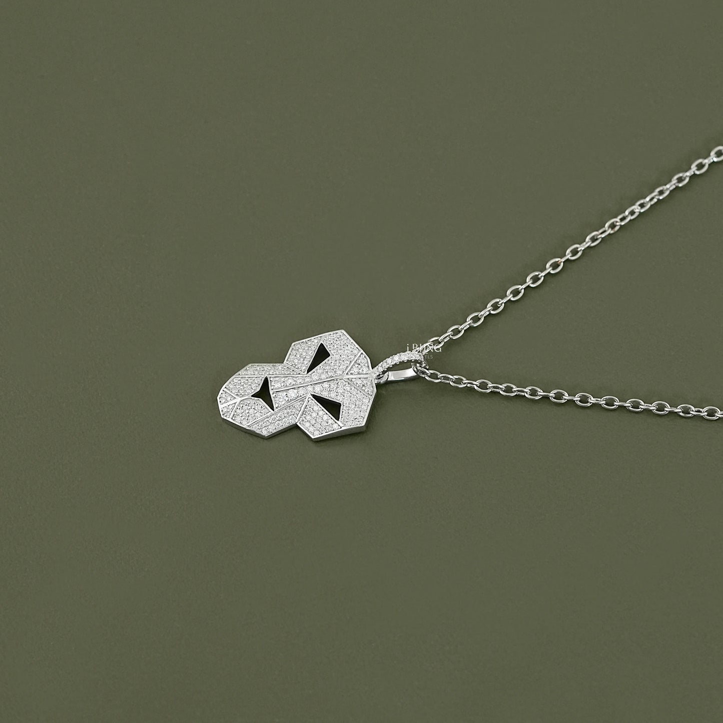 Lion Face Cut Round Lab Diamond Hip Hop Men's Pendant
