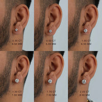 Round Diamond Stud Earring