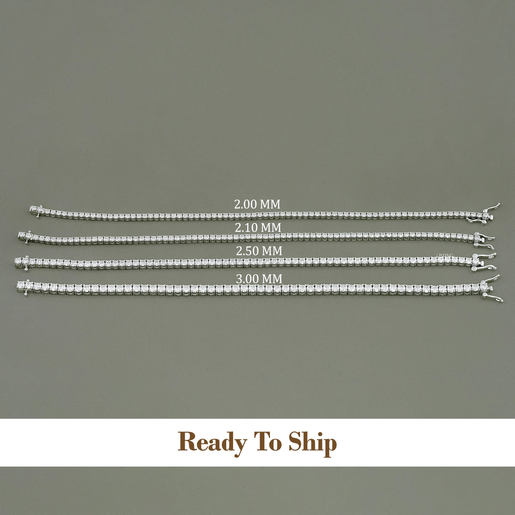 Round Moissanite Tennis Bracelet