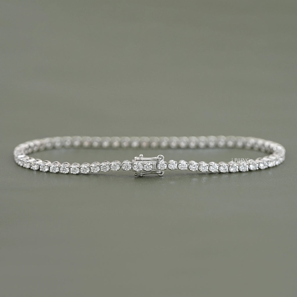 2.30 MM Round Lab Diamond Tennis Bracelet
