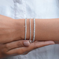 Prong Set Round Diamond Tennis Bracelet