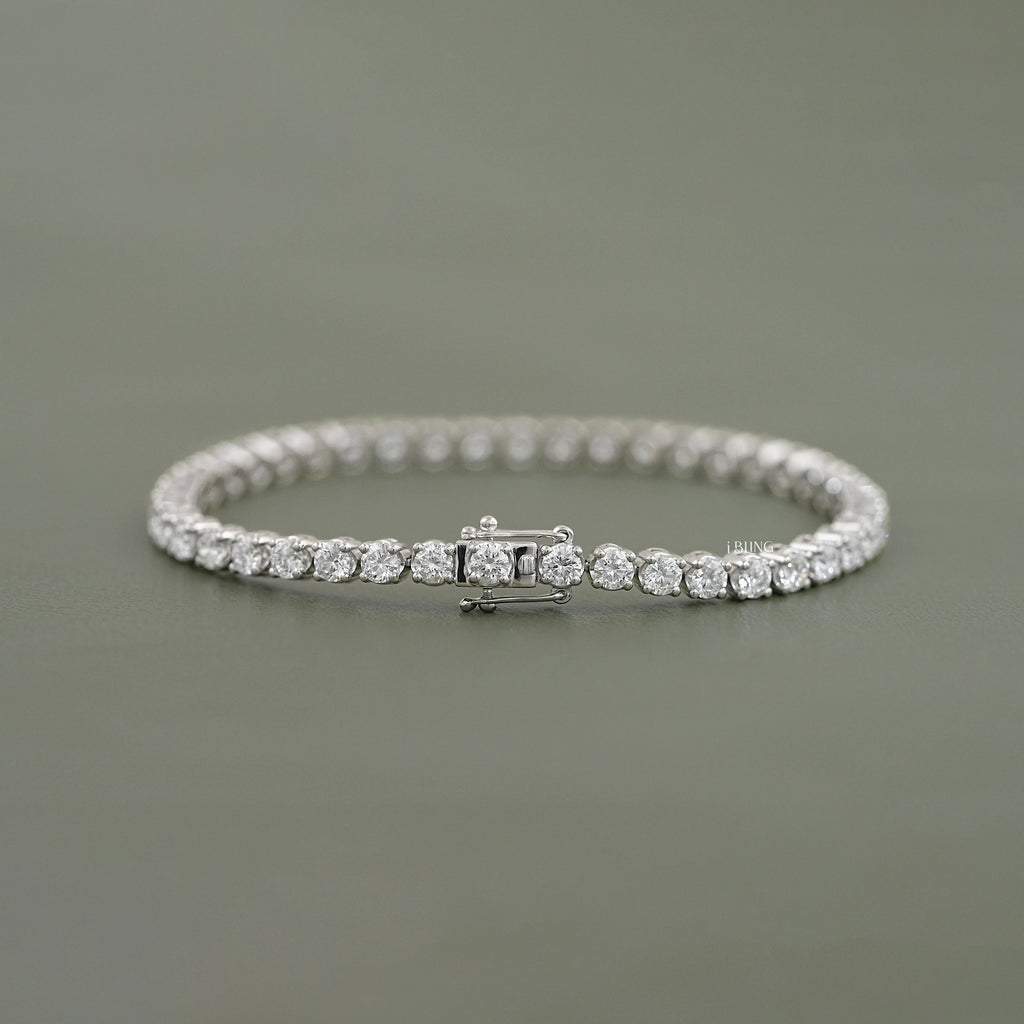 3.30 MM Round Lab Diamond Tennis Bracelet