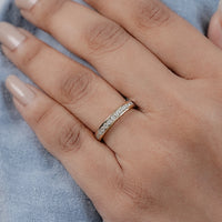 Round Diamond Channel Set Eternity Wedding Band