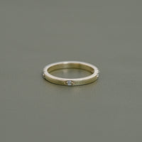 Round Cut Lab Diamond Distance Band