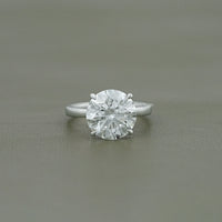 Round Lab Grown Diamond Solitaire Engagement Ring