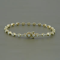 Round Cut Lab Grown Diamond Tennis Bracelet