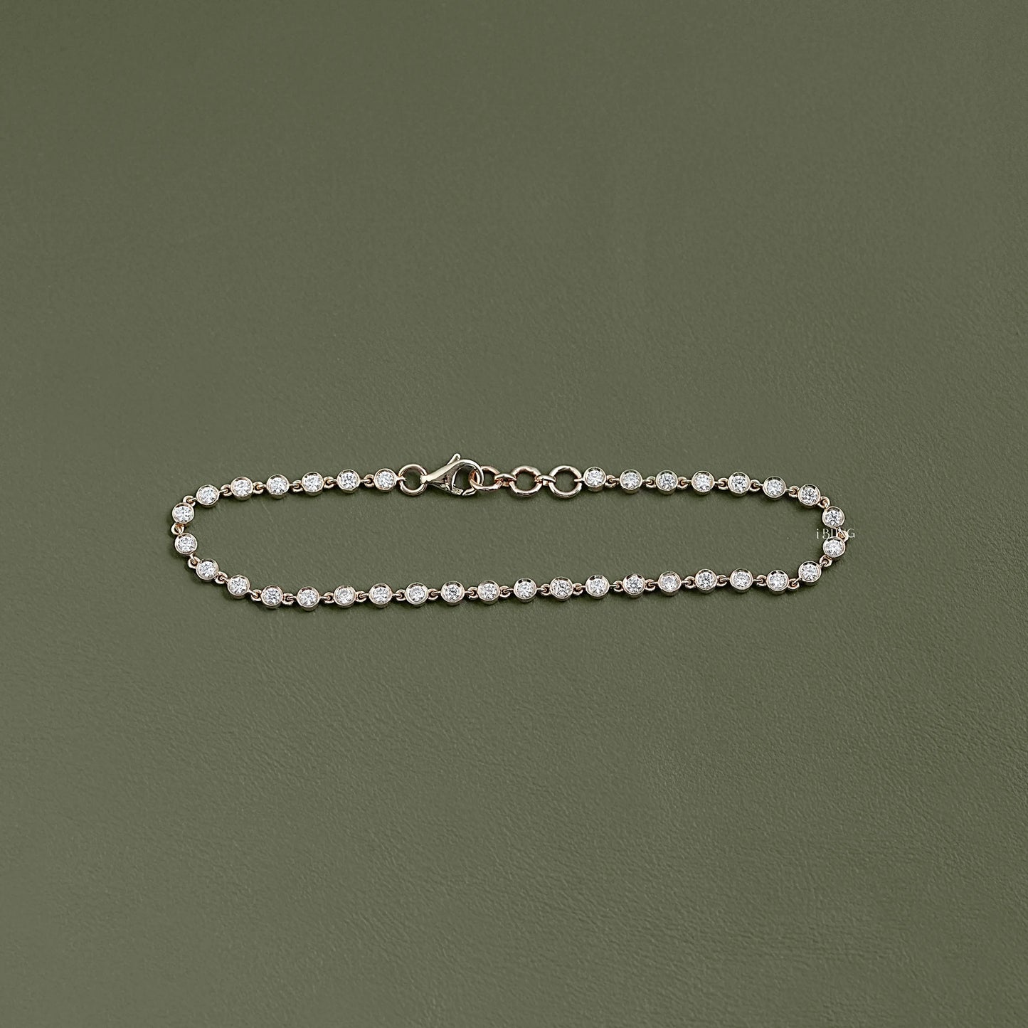 Round Cut Lab Diamond Tennis Bracelet