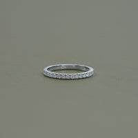 Round Tinny Diamond Full Eternity Wedding Band