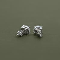 Round Lab Diamond Stud Earrings