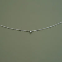 Round Cut Lab Diamond Dainty Necklace