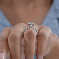 Round Cut Solitaire Set Bridal Ring For Wedding