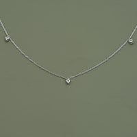 Round Cut Lab Diamond Dainty Necklace