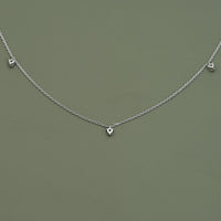 Round Cut Lab Diamond Dainty Necklace