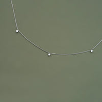Round Cut Lab Diamond Dainty Necklace