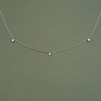 Round Cut Lab Diamond Dainty Necklace