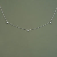 Round Cut Lab Diamond Dainty Necklace
