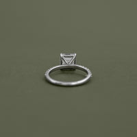Asscher Cut Lab Grown Diamond Engagement-Ring