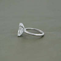 Radiant Lab Diamond Solitaire Engagement Ring