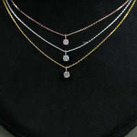 Round Lab Grown Diamond Solitaire Necklace