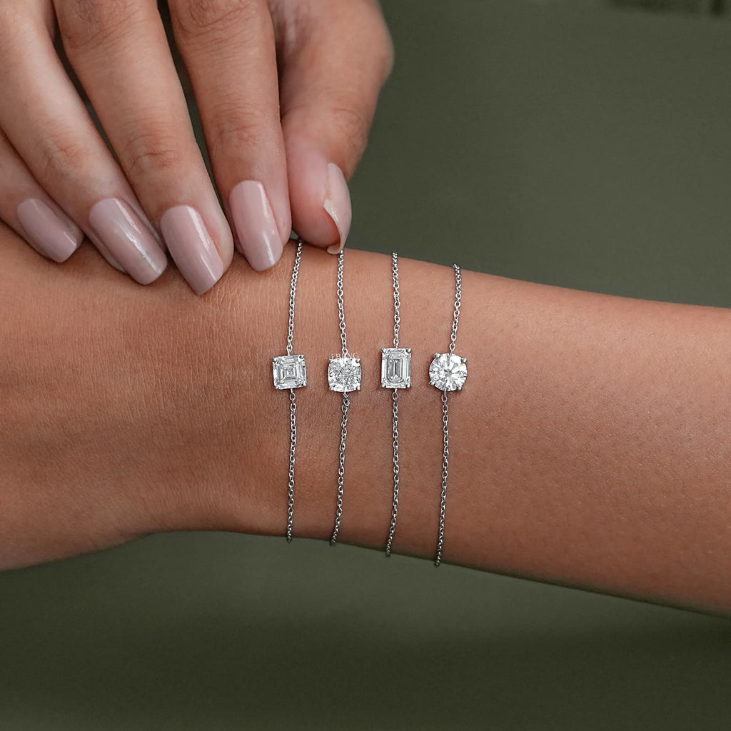 Solitaire Lab Diamond Chain Bracelet