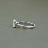 East West Radiant Diamond Solitaire Engagement Ring