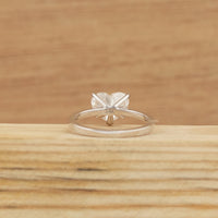 Heart Lab Diamond Solitaire Engagement Ring