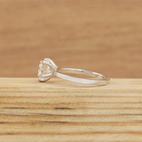 Heart Lab Diamond Solitaire Engagement Ring