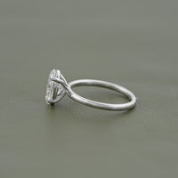 Oval Lab Diamond Solitaire Engagement Ring